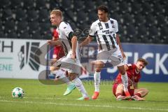 3. Liga - Saison 2026/27 - SC Sonnenhof Großaspach - FC Ingolstadt 04 -  - Nishan Velupillay (Nr.28 - FCI) - Lars Lokotsch (Nr.13 - FCI) - Foto: Meyer Jürgen