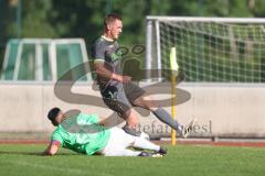 Bezirksliga - Saison 2025/26 - FC Fatih Ingolstadt - FC Gerolfing - Faruk Rencber (Nr.20 - FC Fatih Ingolstadt) - Matthias Hamm (Nr.17 - FC Gerolfing) - Foto: Meyer Jürgen