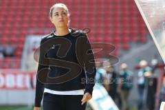 3. Liga; FC Ingolstadt 04 - FC Hansa Rostock; vor dem Spiel Cheftrainerin Sabrina Wittmann (FCI)