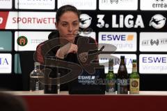3. Liga - Saison 2025/26 - SV Wehen/Wiesbaden - FC Ingolstadt 04  - Cheftrainerin Sabrina Wittmann (FCI) bei der PK nach dem Spiel - XXXXX - Foto: Meyer Jürgen