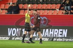 3. Liga; FC Ingolstadt 04 - SC Verl; Gelbe Karte Ognjen Drakulic (30, FCI)