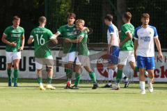 Bezirksliga - Saison 2024/25 - FC Gerolfing - TSV Rohrbach - Der 2:0 Führungstreffer durch Niklas Nissl (Nr.10 - FC Gerolfing) - jubel - Foto: Meyer Jürgen