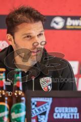3. Liga; FSV Zwickau - FC Ingolstadt 04; Pressekonferenz Cheftrainer Guerino Capretti (FCI) nach der 2:0 Niederlage