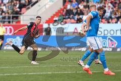 3. Liga; FC Ingolstadt 04 - FC Hansa Rostock; Torchance verpasst Felix Keidel (43, FCI)