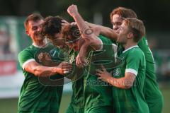 Bezirksliga - Saison 2025/26 - FC Gerolfing - TSV Rohrbach - Der 1:0 Führungstreffer durch David Simm (Nr.7 - FC Gerolfing) - jubel -  - XXXXX - Foto: Meyer Jürgen