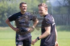 3. Liga; FC Ingolstadt 04 - Trainingslager, Allgäu, Cheftrainer Michael Köllner (FCI) Athletik-Trainer Luca Schuster (FCI)