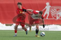 Schanzer Amateurcup 2026 - TSV Kösching - TSV Wolnzach-  - Elias Kraus rot Kösching - Simon Stippel weiss Wolnzach - Foto: Meyer Jürgen