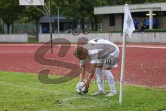 Kreisklasse -  Saison 2023/2024 - TSV Ingolstadt Nord - TSV Großmehring - Benedikt Huber weiss Großmehring beim Eckball - Foto: Meyer Jürgen