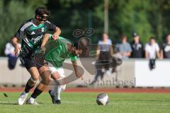 Bezirksliga - Saison 2025/26 - FC Fatih Ingolstadt - TSV Gaimersheim - Philipp Stipic (Nr.6 - TSV Gaimersheim) - Atilla Demir grün Fatih - Foto: Meyer Jürgen