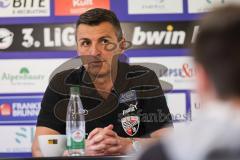 3. Liga; SpVgg Unterhaching - FC Ingolstadt 04; Pressekonferenz Cheftrainer Michael Köllner (FCI) Interview