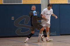 Futsal - Saison 2024/25- MTV Ingolstadt - 1860 München - Renato Cilic schwarz München  - Krenar Emini weiss MTV - Foto: Meyer Jürgen