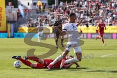 Toto-Pokal Finale; Würzburger Kickers - FC Ingolstadt 04; Kurzweg Peter (16 WK) foult Marcel Costly (22, FCI)