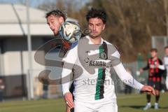 Bayernliga Nord - Saison 2024/25 - FC Ingolstadt 04 II - SC Eltersdorf - Massimo Agostinelli (Nr.15 - FCI U21) - Patrick Ort weiss Eltersdorf - Foto: Meyer Jürgen