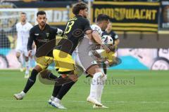 3. Liga - Saison 2024/25 - Alemannia Aachen - FC Ingolstadt 04  - Maximilian Dittgen (Nr.10 - FCI) - Jan-Luca Rumpf (Nr.13 - Alemannia Aachen) - Foto: Meyer Jürgen