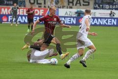 3.Liga - Saison 2022/2023 - FC Ingolstadt 04 -  - SV Waldhof-Mannheim - Tobias Bech (Nr.11 - FCI) wird gefoult - - Foto: Meyer Jürgen