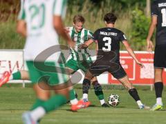 Landesliga - Freundschaftsspiel - Saison 2026/27 - SV Manching - FC Ingolstadt 04 II - Rainer Meisinger (Nr.8 - SV Manching) - Veit Breitschaft (Nr.3 - FCI II) - Foto: Meyer Jürgen