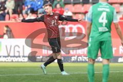 3. Liga; FC Ingolstadt 04 - 
SV Sandhausen; Tor Jubel Treffer Jannik Mause (7, FCI) 2:0,