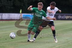 Bezirksliga - Saison 2024/25- FC Fatih - FC Gerolfing -  - Lukas Achhammer (Nr.9 - FC Gerolfing) - Hugo Da Silva Lopes weiss Fatih - Foto: Meyer Jürgen