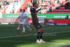 3. Liga - Saison 2024/25 - FC Ingolstadt 04 - 1. FC Saarbrücken - Der 1:0 Führungstreffer per Freisstoss von Benjamin Kanuric (Nr.8 - FCI) - jubel -  - XXXXX - Foto: Meyer Jürgen