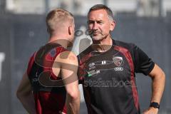 3. Liga - Saison 2026/27 - 1. Trainingseinheit mit Achim Beierlorzer - Cheftrainer Achim Beierlorzer (FCI) - Lars Lokotsch (Nr.13 - FCI) - Foto: Meyer Jürgen