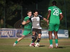 Freundschaftsspiel - Saison 2026/27 - TSV Ober/.Unterhaunstadt - FC Gerolfing  - David Wendrich (Nr.14 - FC Gerolfing) - Baha Asici grau Ober./Unterh.stadt  - Foto: Meyer Jürgen