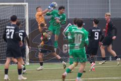 Bayernliga Nord - Saison 2024/25 - FC Ingolstadt 04 II - VFB Eichstätt - Torwart Enrique Bösl FCI - Pascal Schittler grün Eichstätt - Foto: Meyer Jürgen