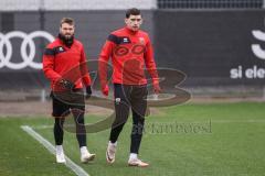 3. Liga; FC Ingolstadt 04 - Trainingsauftakt nach Winterpause; Yannick Deichmann (20, FCI) Ognjen Drakulic (30, FCI)