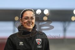 3. Liga; FC Ingolstadt 04 - MSV Duisburg; Cheftrainerin Sabrina Wittmann (FCI) vor dem Spiel