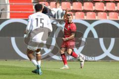 3. Liga; FC Ingolstadt 04 - SSV Ulm; Yannick Deichmann (20, FCI) David Jonas (15 Ulm)
