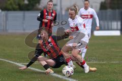 2. Bundesliga Frauen - Saison 2025/26 - FC Ingolstadt 04 Frauen - VFB Stuttgart  - Emma Kusch (Nr.9 - FC Ingolstadt Frauen I) - Schetter Leonie weiss Stuttgart  - Foto: Meyer Jürgen