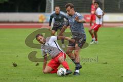 Bezirksliga - Saison 2024/25 - Eduard Hardok weiss Fatih - Gabriel Ramaj grau Feldmoching -  Foto: Meyer Jürgen