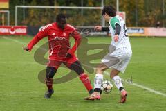 Kreisklasse - Saison 2025/26- Türk SV Ingolstadt - SV Lippertshofen - Ousseynou Tamba rot Türkisch  - Linus Pfaller weiss Lippertshofen - Foto: Meyer Jürgen