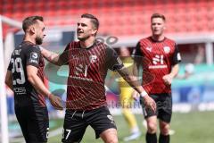 3. Liga; FC Ingolstadt 04 - VfB Lübeck; Tor Jubel Treffer Sebastian Grönning (11, FCI) David Kopacz (29, FCI) Sebastian Grönning (11, FCI)