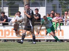 Relegation - Saison 2025/26 - SV Karlskron - FC Geisenfeld - Der 0:1 Führungstreffer durch Timo Postruschnik - jubel -  grün Geisenfeld - XXXXX - Foto: Meyer Jürgen