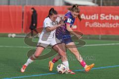 2. Bundesliga Frauen - Saison 2025/26 - FC Ingolstadt 04 Frauen - FSV Mainz - Leonie Hein (Nr.17 - FC Ingolstadt Frauen I) - Pageler Maja blau Mainz - Foto: Meyer Jürgen