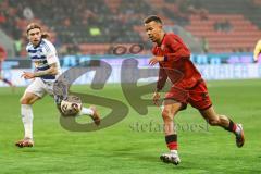 3. Liga; FC Ingolstadt 04 - MSV Duisburg; Marcel Costly (22, FCI) Angriff Bitter Joshua (29 MSV)