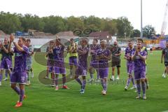 3. Liga - Saison 2026/27 - SC Preussen Münster - FC Ingolstadt 04 -  die Spieler bedanken sich bei den Fans - Foto: Meyer Jürgen