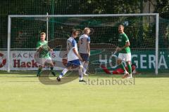 Bezirksliga - Saison 2024/25 - FC Gerolfing - TSV Rohrbach - Der 3:0 Führungstreffer durch Philipp Haunschild (Nr.12 - FC Gerolfing) der den Ball volley nach einem Eckball von Stefan Hoffmann (Nr.8 - FC Gerolfing) im Tor versenkt- jubel XXXXX - XXXXX - Fo