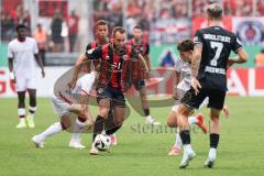 DFB-Pokal; FC Ingolstadt 04 - 1. FC Kaiserslautern; David Kopacz (29, FCI) Dennis Borkowski (7, FCI) Robinson Leon (37 FCK)