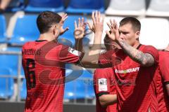3. Liga - Saison 2025/26 - TSG Hoffenheim II - FC Ingolstadt 04  - Jonas Scholz (Nr.15 - FCI) schiesst den 0:1 Führungstreffer - jubel  - XXXXX - Foto: Meyer Jürgen