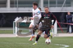 3. Liga - Testspiel - Saison 2025/26 - FC Ingolstadt 04 - SSV 1846 Ulm - Mattis Hoppe (Nr.2 - FCI) schiesst den 1:0 Führungstreffer - jubel - - Sadin Crnovsanin (Nr.24 - SSV Ulm) - Foto: Meyer Jürgen