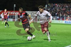3. Liga; FC Viktoria Köln - FC Ingolstadt 04; Zweikampf Kampf um den Ball Dennis Kaygin (10, FCI) Otto David (10 VK)