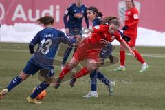 2. Fußball-Liga - Frauen - Saison 2022/2023 - FC Ingolstadt 04 - 1. FC Köln II - Lea Wolski (Nr.6 - FC Ingolstadt 04 ) - Schmidt Lilith #13 Köln - Foto: Meyer Jürgen
