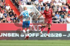 3. Liga; FC Ingolstadt 04 - FC Hansa Rostock; Kopfball Mattis Hoppe (2, FCI) Bergh Viktor (33 HR)