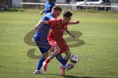 Kreisliga - Saison 2026/27- TSV Großmehring - SV Zuchering - Leander Friedl rot Zuchering - Matthias Hamm blau Großmehring - Foto: Meyer Jürgen