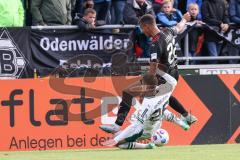 3. Liga; Testspiel; FC Ingolstadt 04 - Borussia Mönchengladbach; Marcel Costly (22, FCI) Zweikampf Kampf um den Ball Ullrich Lukas (26 BMG)