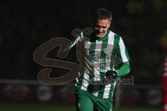 Landesliga - Saison 2025/26 - SV Manching - TSV Hollenbach - Der 1:0 Treffer durch Sebastian Graßl (Nr.10 - SV Manching) - jubel - Fabian  Neumayer (Nr.9 - SV Manching) - XXXXX - Foto: Meyer Jürgen