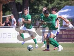 Freundschaftsspiel - FC Gerolfing - VFR Neuburg - Atilla Demir (Nr.29 - FC Gerolfing)- Flamur Idrizi (Nr.23 - VFR Neuburg) - Foto: Meyer Jürgen
