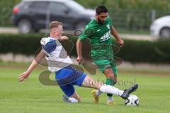 Bezirksliga - Saison 2023/2024 - TSV Gaimersheim - TSV Rohrbach  - Hakan Düzgün (Nr.25 - Gaimersheim) grün - Thomas Schwarzmeier weiss Rohrbach - Foto: Meyer Jürgen