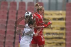 DFB -Pokal Frauen - Saison 2025/26 - FC Ingolstadt 04 Frauen - FC Bayern München - Anna-Lena Fritz (Nr.19 - FC Ingolstadt Frauen I) - Schüller Lea rot Bayern - Foto: Meyer Jürgen